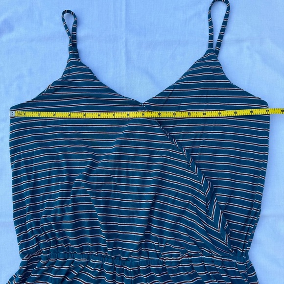 American Eagle Crossover V-Neck Striped Romper - Picture 9 of 12